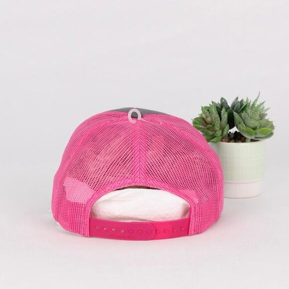 Vegas Strong Pink & Gray Trucker Hat – Pacific Headwear - Picture 4 of 6